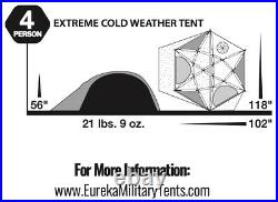 Eureka Ecwt Ecws Extreme Cold Weather Tent 4 Season 4 Person Camo White