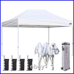 Eurmax USA 8x12 Ez Pop Up Canopy Tent Commercial Instant Canopies+4 Sand Bags