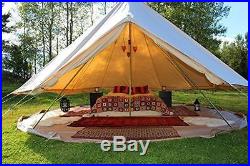 EverTech 5M Outdoor Luxury Canvas Family Camping Bell Tent Survival Hunting Glam