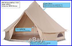 EverTech 5M Outdoor Luxury Canvas Family Camping Bell Tent Survival Hunting Glam