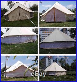EverTech 6M Outdoor Luxury Canvas Camping Bell Tent Survival Hunting Glamp 20 ft