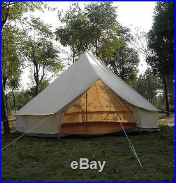 EverTech 6M Outdoor Luxury Canvas Camping Bell Tent Survival Hunting Glamp 20 ft