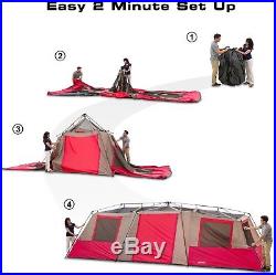 Extra Large 15 Person 3 Room Split Plan Instant Cabin Tent Outdoor Summer Camp