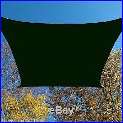 FOREST GREEN WATERPROOF SUN SHADE SAIL UV BLOCKING CANOPY COVER 12x12 FT SQUARE
