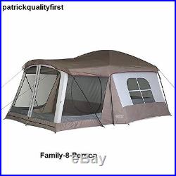 Family-8-Person Tent Camping Outdoor Instant Hiking Cabin Room Dome Gear Tents