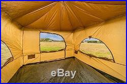 Family Cabin Camping Tent Standing Head Room 8.5 feet 4 Screen Doors Easy Set Up
