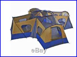 Family Cabin Tent14 Person Base Camp 4 Rooms Outdoor Hiking Camping Shelter New