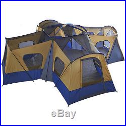 Family Cabin Tent 14 Person 4 Rooms Outdoor Large Camping Shelter Tent Canopy