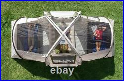 Family Cabin Tent Camping Hiking Outdoor 10-Person 3-Room Waterproof Green