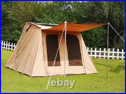 Family Camper Springbar Tent Waterproof Canvas Cabain Tent