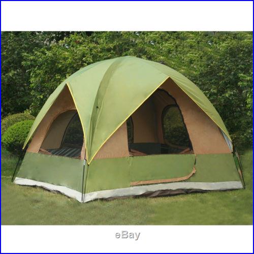 Family Camping Dome 5 6 Person 4-Season Outdoor 9' x 7' Easy Tent 71'' Height