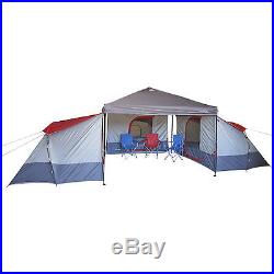 Family Camping Tent 4 Person Large Canopy Equipment Outdoor Cabin Hiking Gear