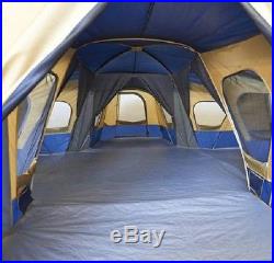 Family Camping Tent Large Outdoor Cabin Instant 4 Room Shelter 14 Person Camp