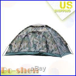 Family Outdoor Camping Waterproof 2-3 person Camouflage tent Portable Folding