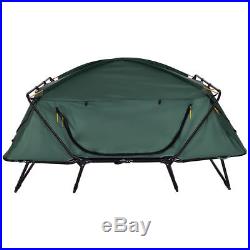 Folding 2 Person Elevated Camping Tent Cot Waterproof Hiking Outdoor w Carry Bag