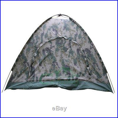 Folding Tent 2 Person Four Seasons Fiberglass Outdoor Camping Digital Camouflage