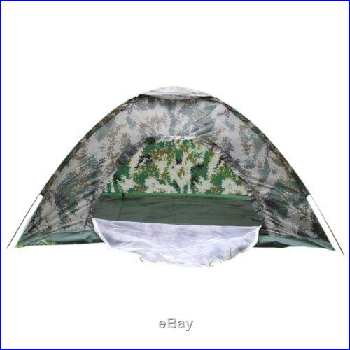 Folding Tent 2 Person Four Seasons Fiberglass Outdoor Camping Digital Camouflage