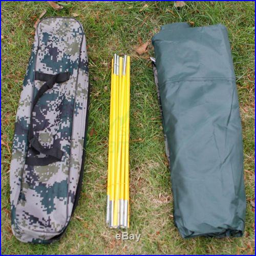 Folding Tent 2 Person Four Seasons Fiberglass Outdoor Camping Digital Camouflage
