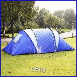 GOPLUS 6-8 Person/Man Waterproof Camp 2+1 Room Hiking Camping Tunnel Family Tent