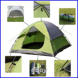 GOPLUS Waterproof Camp Quick Tent 2-3 Person/Man 1 Room Outdoor Camping Hiking