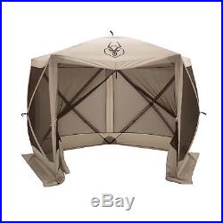 Gazelle 25500 G5 4 Person 5 Sided Portable Camping Canopy Gazebo Screen Tent