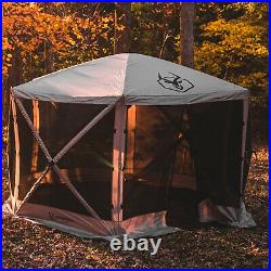 Gazelle Pop Up 8 Person Camping Gazebo Day Tent with Mesh Windows (Open Box)