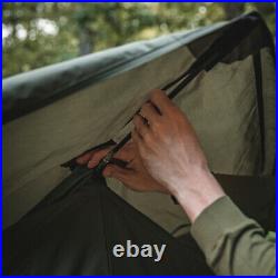 Gazelle T3X 4 Person Pop Up Portable Camping Hub Tent, Alpine Green (Open Box)