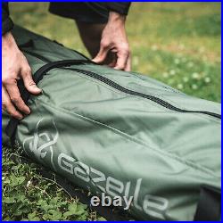 Gazelle T3X 4 Person Pop Up Portable Camping Hub Tent, Alpine Green (Open Box)