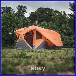 Gazelle T8 Hub 8 Person Camping Tent Sunset Orange