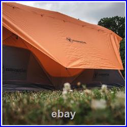Gazelle T8 Hub 8 Person Camping Tent Sunset Orange