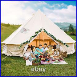 Glamping Tent Canvas Bell Tent Waterproof Camping & Glamping Yurt 5M