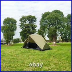 Green 1 Person Lightweight Backpacking Tent Ripstop Waterproof Tent Ultralight