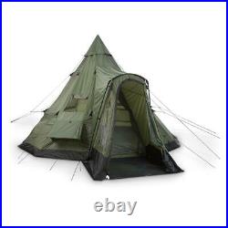Guide Gear Deluxe Teepee Tent, 14' x 14' Outdoor Hunting Fishing Family