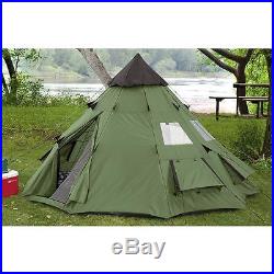 Guide Gear Teepee Tent 10' x 10' for Family Camping and Hiking
