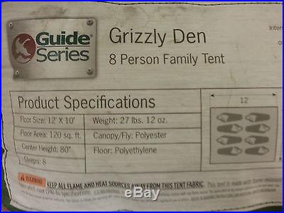 Guide Series Grizzly Den 8 Person Family Tent