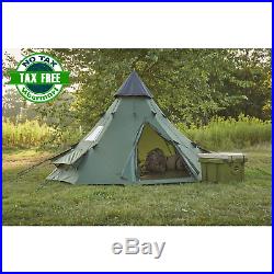 Guide gear Teepee Tent 6 Person Family Camping Military Hiking Outdoor Survival