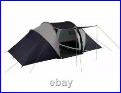 Halfords 4 Person XL Tunnel Tent 2 Rooms