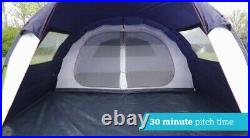 Halfords 6 Person Tunnel Tent 2 rooms Large Family Tent