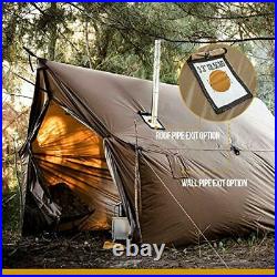 Hammock Hot Tent with Stove Jack, Spacious Versatile Camping Shelter with