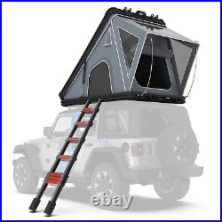 HardShel Rooftop Tent Pop-up Aluminum Triangle with Ladder For Van Jeep SUV Truck