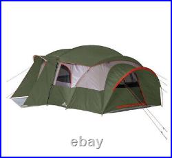 Hazel Creek 18-Person Cabin Tent, with 3 Covered Entrances