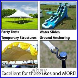 Heavy Duty Single Head 1x36 Steel Tent Stake Canopy Inflatable Anchor 10 Pack