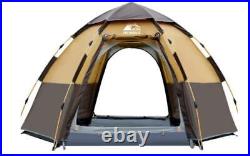 Hewolf Waterproof Instant Camping Tent 2/3/4 Person Easy Quick Setup Dome, 2pk