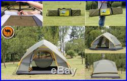 High Quality Waterproof Double layer Outdoor 4Person Instant Camping Family Tent