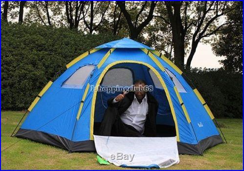 Hiking Camping Outdoor Large 6 Person Automatic Instant Pop up Family Tent IS6H