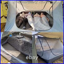 Hot Tent for Camping with Stove Jack 4 Person Large Outdoor Survival Tent