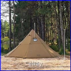 Hot Tent with Stove Jack Wind-Proof Warm Winter Tent Cold Weather 4-8 Pers