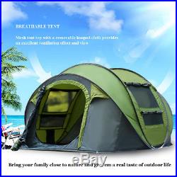 Hydraulic 4 Person Camping Automatic Pop Up Tent Waterproof Outdoor Hiking Tool