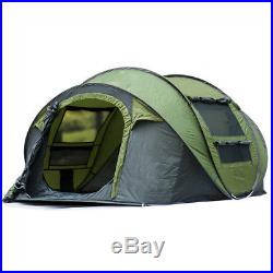 Hydraulic 4 Person Camping Automatic Pop Up Tent Waterproof Outdoor Hiking Tool