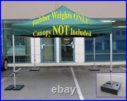Impact Canopy Pop Up Canopy Rubber Weight Plates for Tent Flag Patio Umbrella